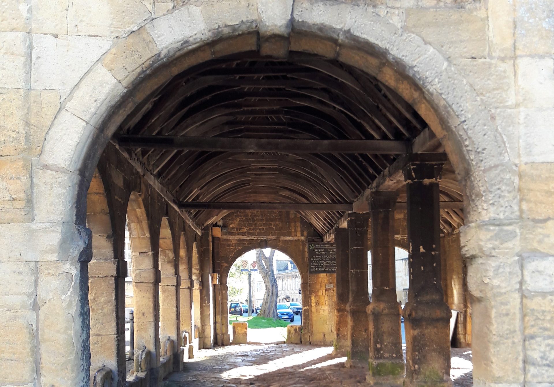 View inside the |Market Hall, Chipping Campden