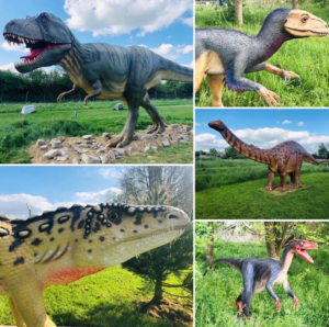 Dinosaurs at All Things Wild - one of the Things to do with children in the Cotswolds